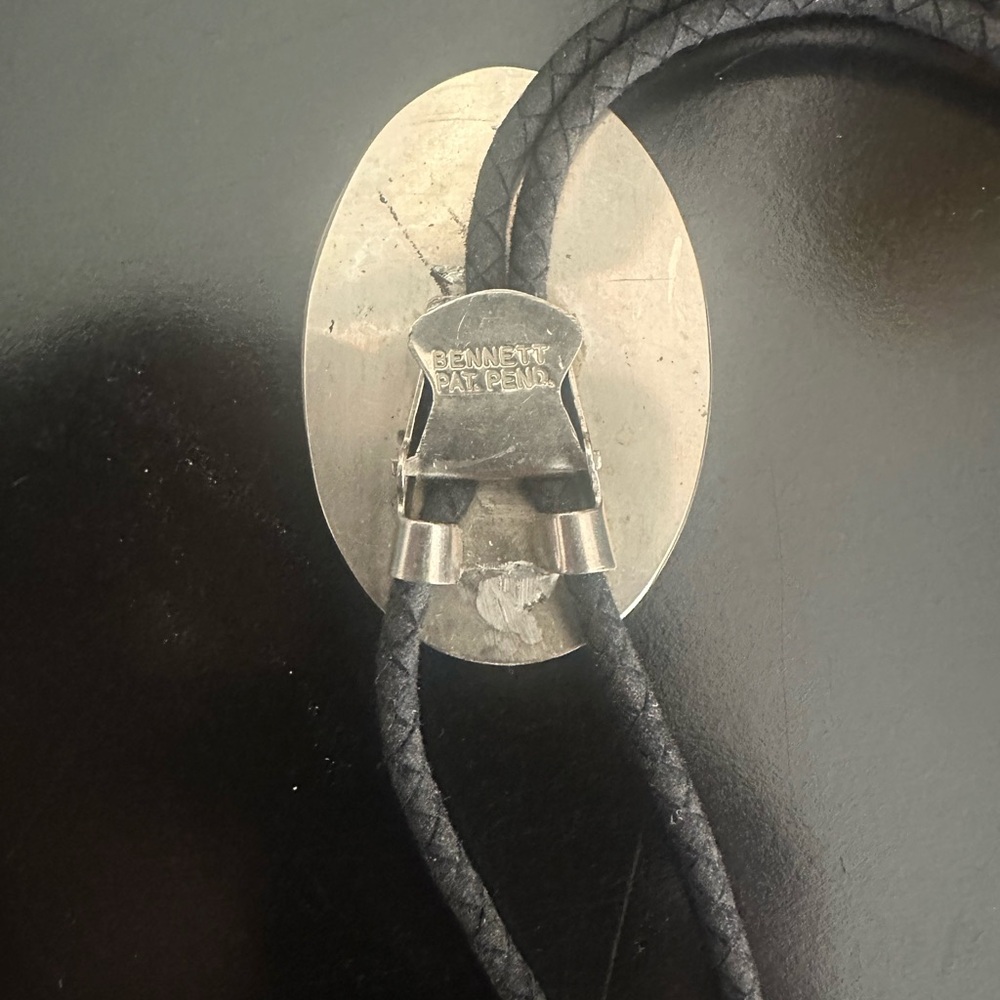 Jasper Oval Pendant Bolo Tie - Picture 2 of 5